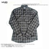  Sơ Mi Burberry Grey Dài Tay Kẻ Nhỏ 8092897 1003 