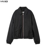  Khoác Ami Paris Đen Khoá Zip Logo Ngực HJK831.PA0035 05518 