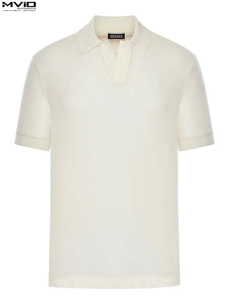  Polo Zegna Trắng Jersey Wear UFA338A9 F708!an01 