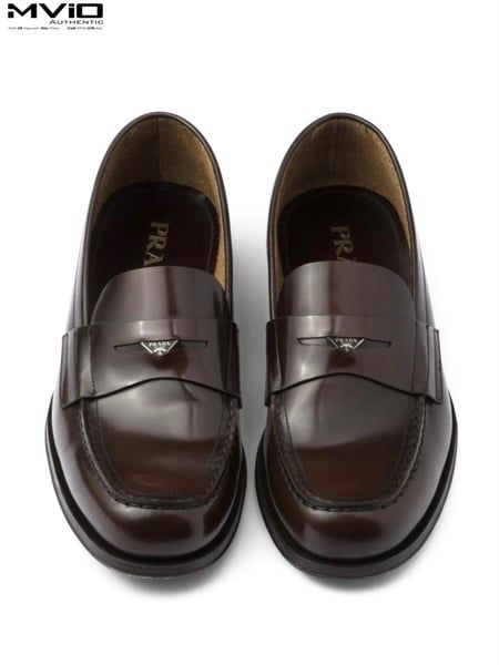  Loafer Prada Nâu Tag Ẩn 2DB201 055 F0038 