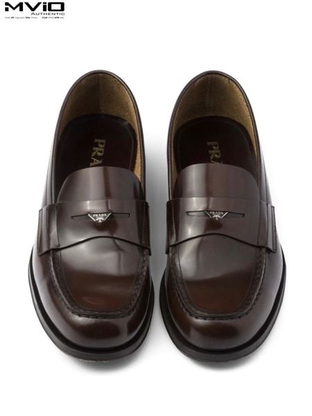 Loafer Prada Nâu Tag Ẩn 2DB201 055 F0038 