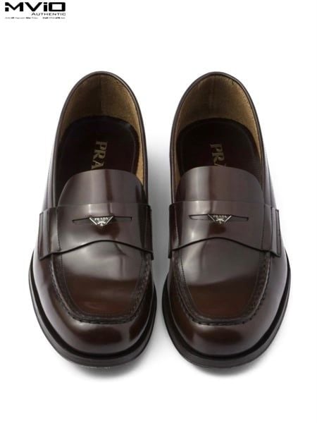  Loafer Prada Nâu Tag Ẩn 2DB201 055 F0038 