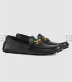  Moca Gucci Đen Vạt Cờ Xích Nhỏ 2021 