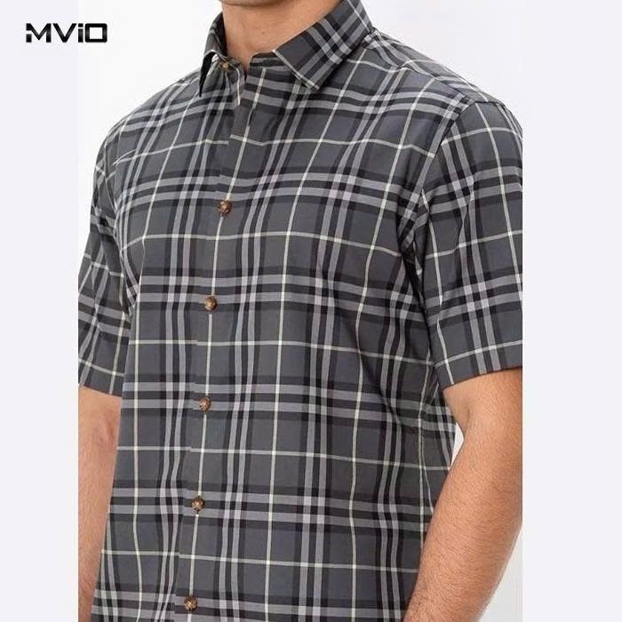  Sơ Mi Burberry Cộc Tay Seal Grey IP Check 8094691 1005 