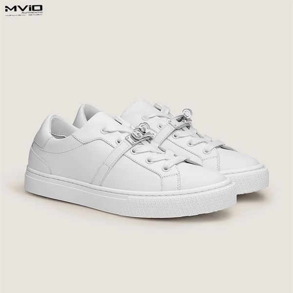  Sneaker Hermes Trắng Khoá Kelly Sliver H212901ZH90 