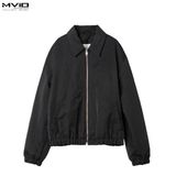  Khoác Ami Paris Đen Khoá Zip Logo Ngực HJK831.PA0035 05518 