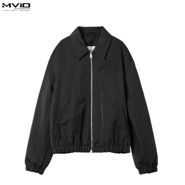  Khoác Ami Paris Đen Khoá Zip Logo Ngực HJK831.PA0035 05518 