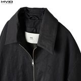  Khoác Ami Paris Đen Khoá Zip Logo Ngực HJK831.PA0035 05518 