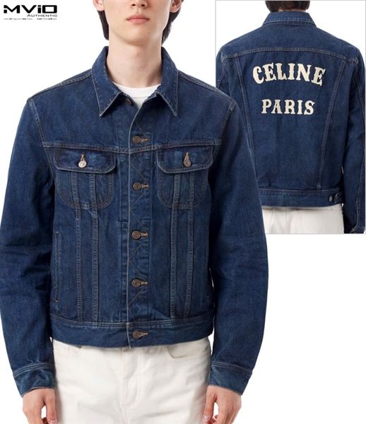  Khoác Celine Denim Xanh Chữ Sau 789D RV0DXCBF8 