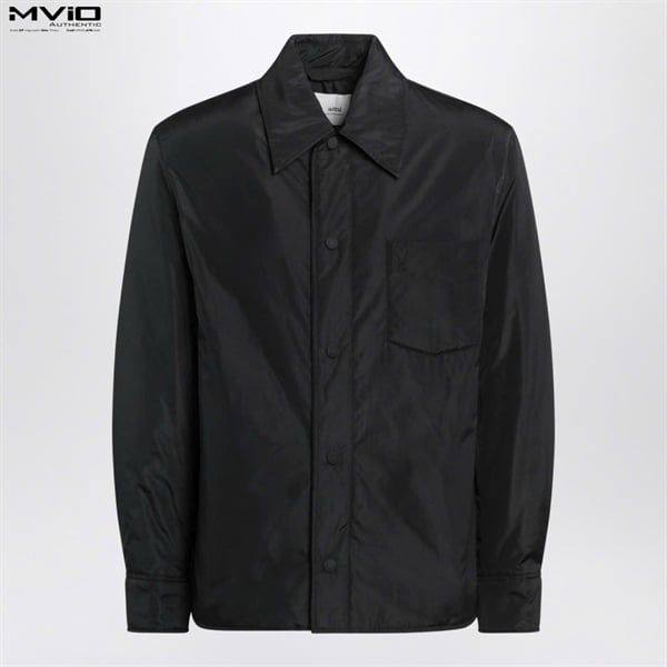  Khoác Ami Paris De Padded Coeur Đen HJK829PL0039 3570 