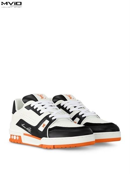  Sneaker Louis Vuitton Trainer Viền Cam 1ADDZT 