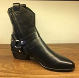  Boot Luis Leeman Đen Da Trơn 
