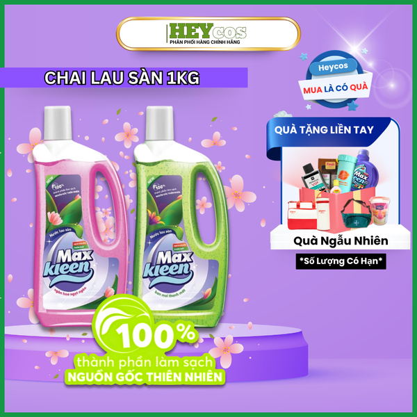  Chai Nước Lau Sàn MaxKleen 1Kg | HEYCOS 