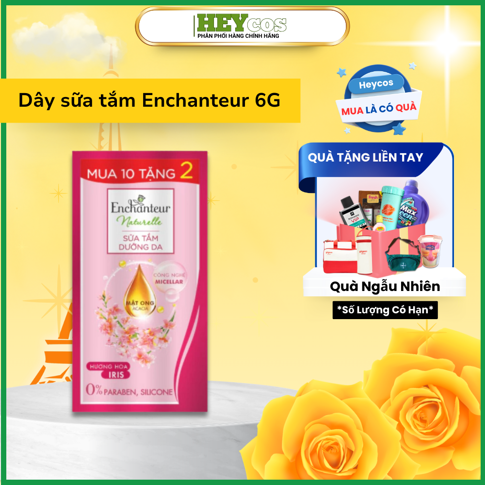  Dây sữa tắm Enchanteur 6g ( Mùi tùy chọn) (chính hãng) | HEYCOS 