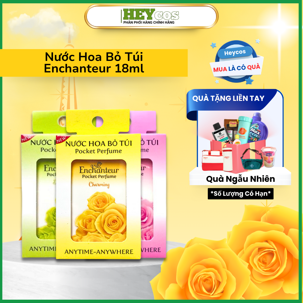  Nước Hoa Bỏ Túi Enchanteur 18ml - Siêu Tiện Lợi | HEYCOS 