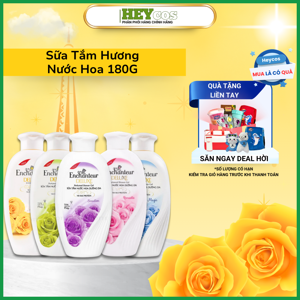 Sữa tắm nước hoa Enchanteur 180g | HEYCOS