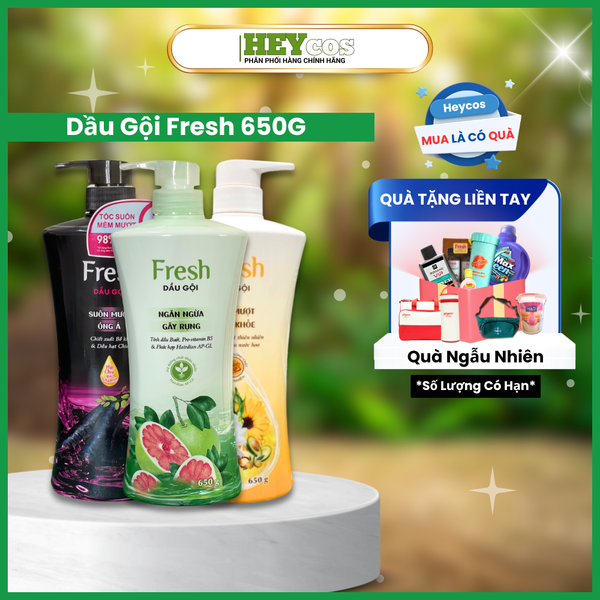  Dầu Gội Fresh Ngừa Rụng Tóc/Suôn Mượt/Mềm Mượt 650 gram| HEYCOS 