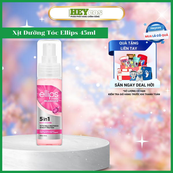  [CHÍNH HÃNG] Xịt Dưỡng Tóc Ellips Vitamin Phục Hồi Hư Tổn 45ml 