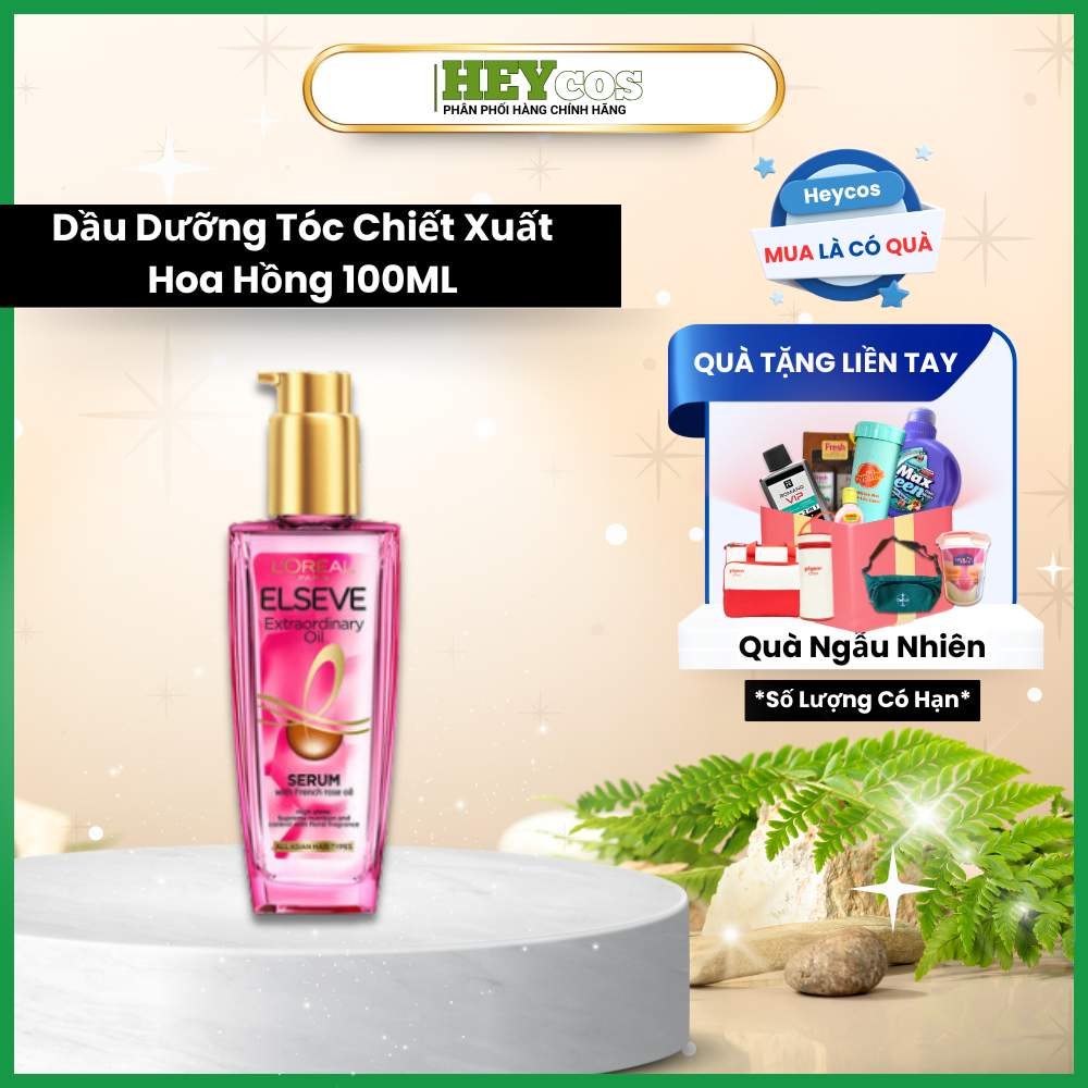  Dầu Dưỡng Tóc Chiết Xuất Hoa Hồng L’Oréal Paris Elseve Extraordinary Oil Serum 100ml 