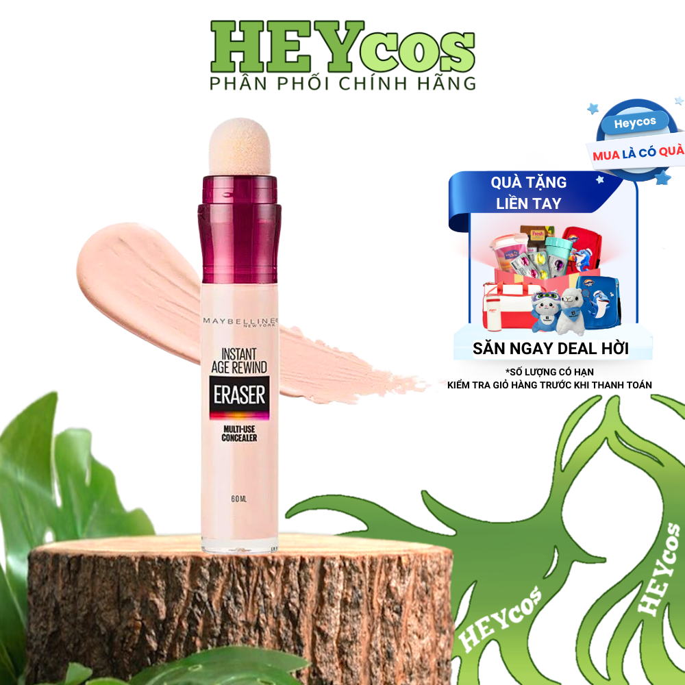  Bút Cushion Che Khuyết Điểm Giảm Quầng Thâm Maybelline Instant Age Rewind 6ml | HEYCOS 