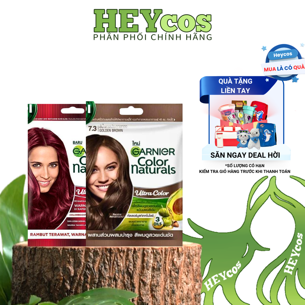  COMBO Kem Nhuộm Tóc Tại Nhà Màu Thời Trang - Garnier Color Naturals Ultra Colors -  Màu Nhuộm Thời Trang 