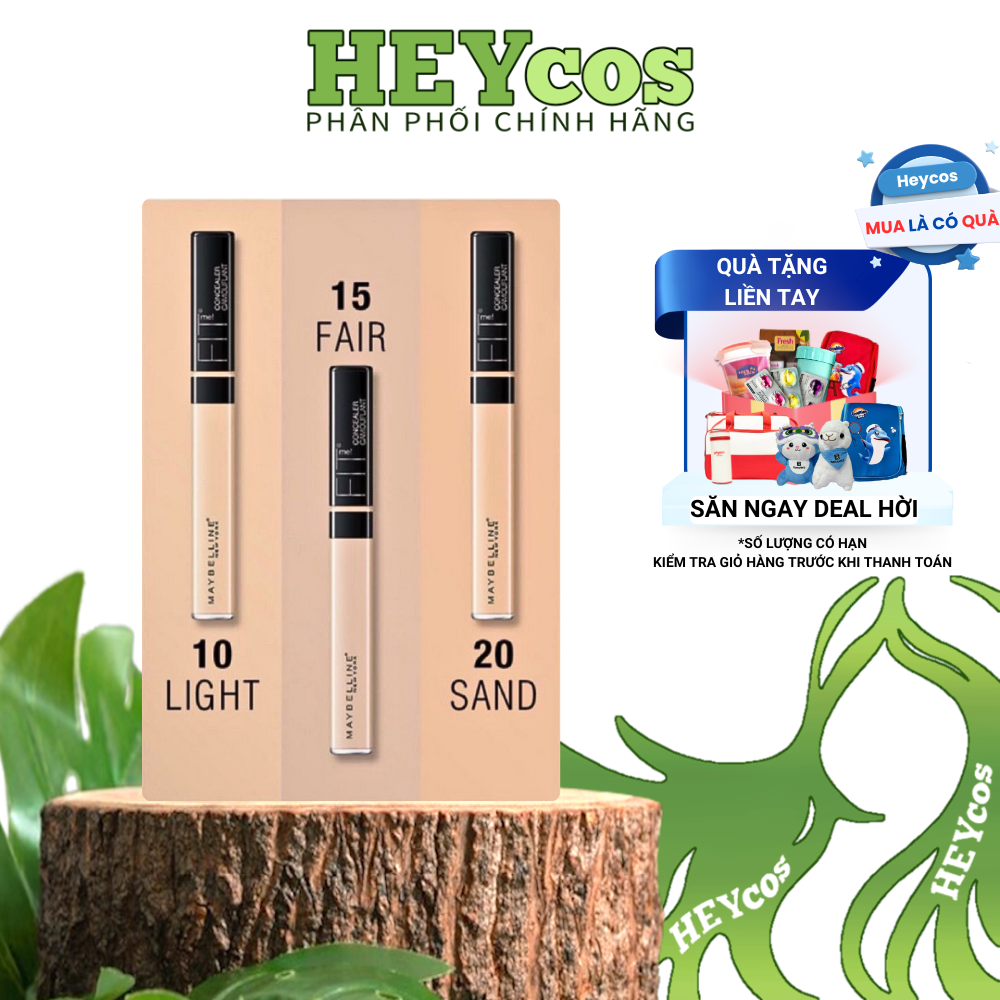  Kem Che Khuyết Điểm Mịn Lì Tiệp Mọi Tông Da Fit Me Concealer Maybelline New York 6.8ml | HEYCOS 