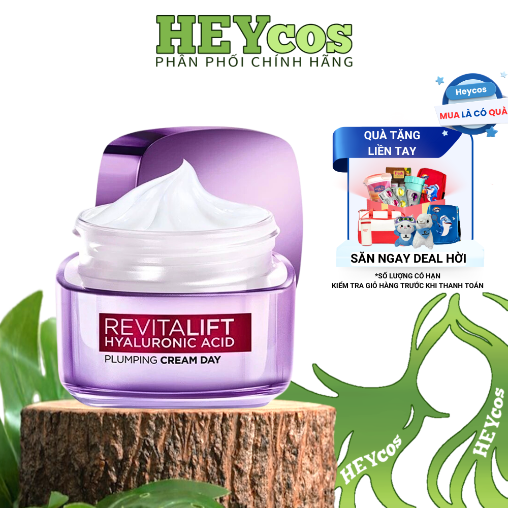  Kem Dưỡng Siêu Cấp Ẩm Căng Mượt Da Và Giảm Nếp Nhăn L'Oreal Paris Revitalift Hyaluronic Acid 50ml 