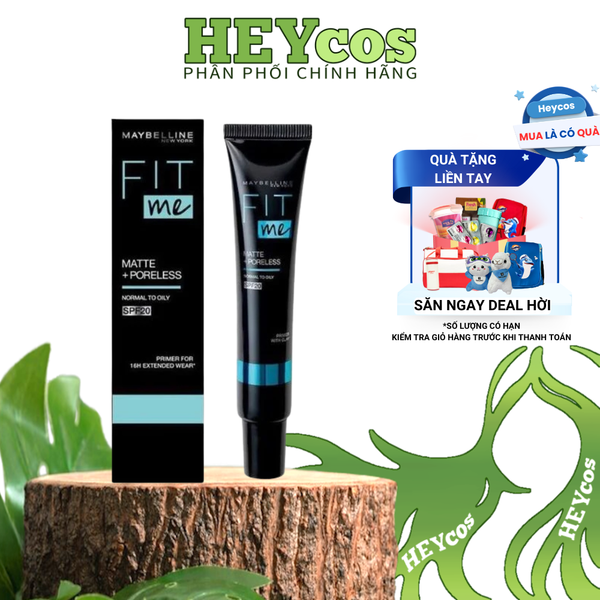  Kem Lót Kiềm Dầu Ngăn Xuống Tông SPF 20 Fit Me Primer Matte+Poreless Maybelline New York 30ml 