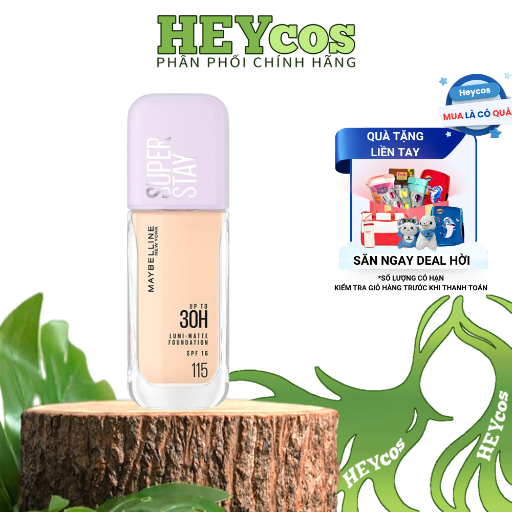 Kem Nền Bắt Sáng Superstay Lumi Matte 30H Che Phủ Siêu Nhẹ Mặt Maybelline New York 35ml 