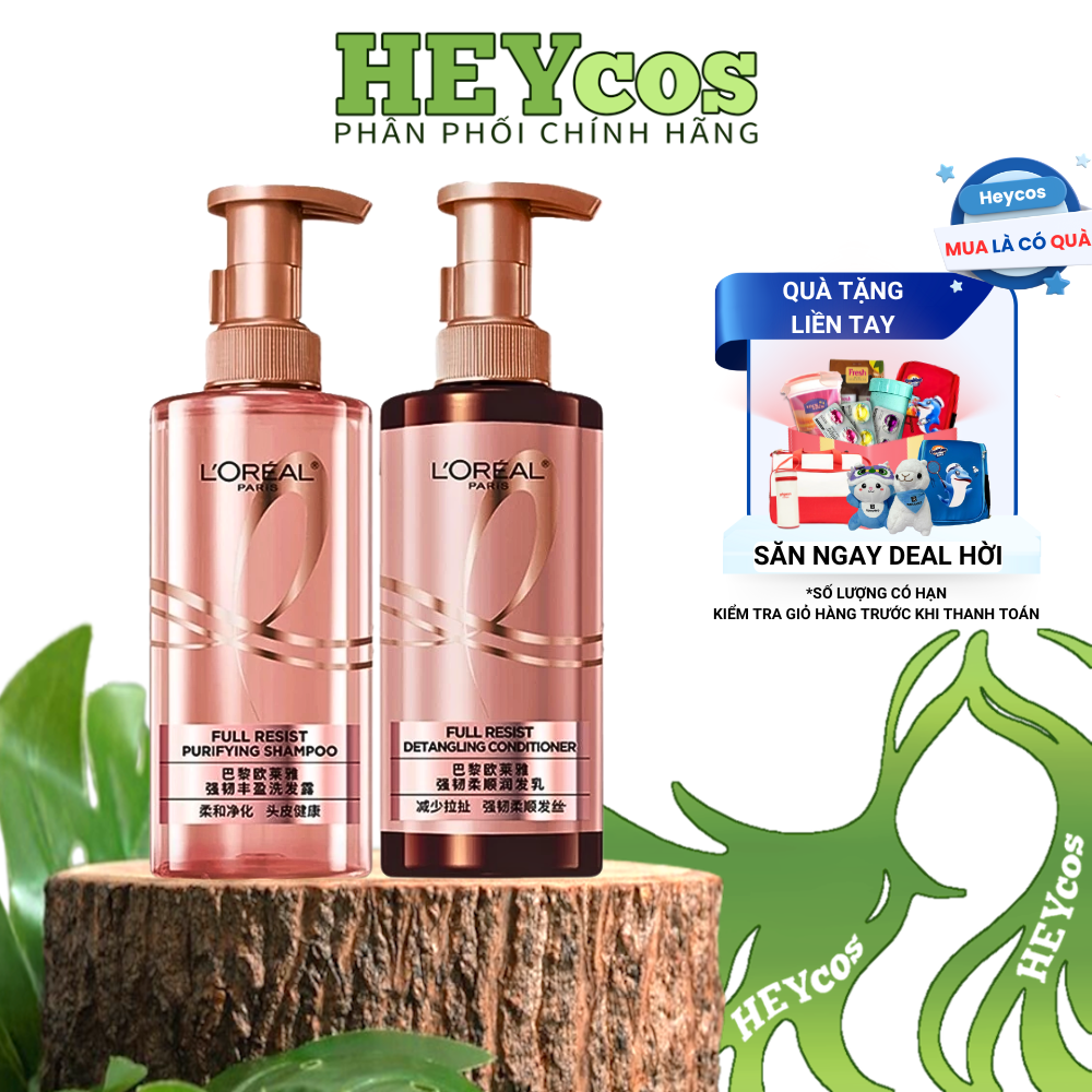  Dầu gội và Dầu xả L'Oréal Paris Elseve Full Resist Anti Hair Fall 