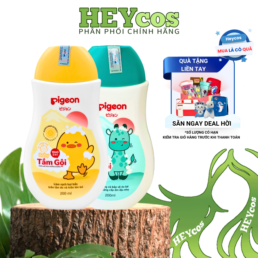 Combo 2 Sữa Tắm Gội Pigeon 200ml/chai