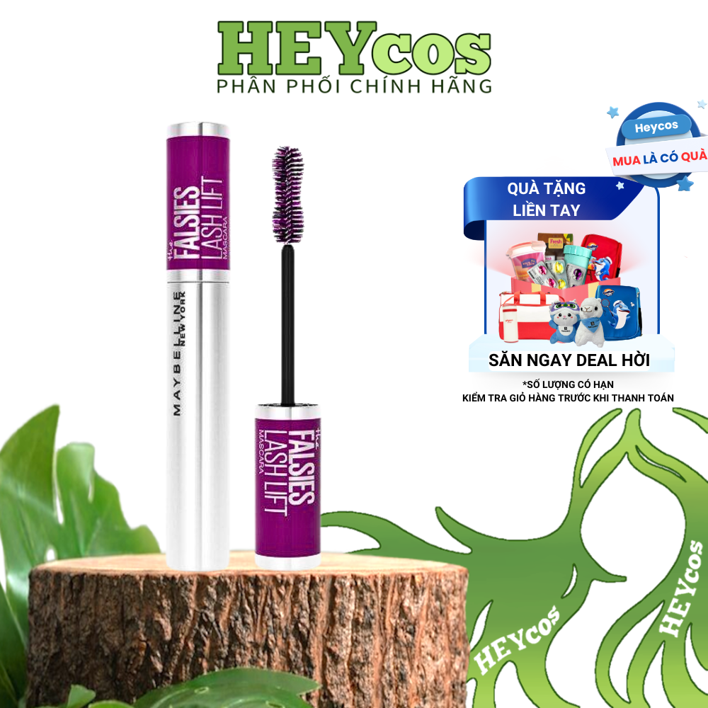  Mascara Uốn Mi, Nâng Mi và Làm Dày Mi Maybelline New York Falsies Lash Lift 8.6ml | HEYCOS 