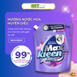  Túi Nước Giặt Xả MaxKleen 3.6kg Chuyên Dụng Cửa Trước – Hương Nước Hoa Huyền Diệu | HEYCOS 