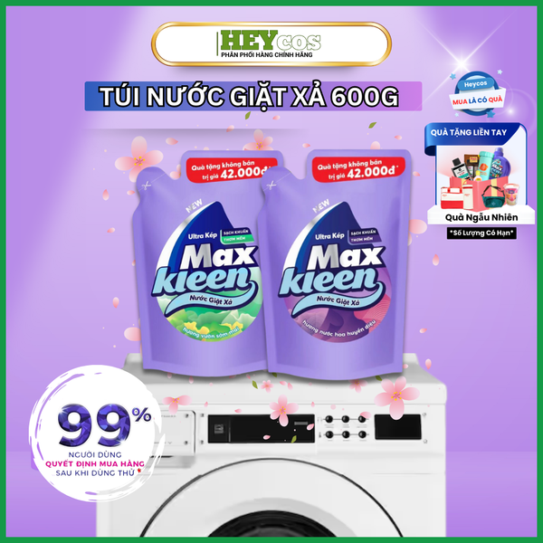  Túi Nước Giặt Xả Maxkleen 600G 