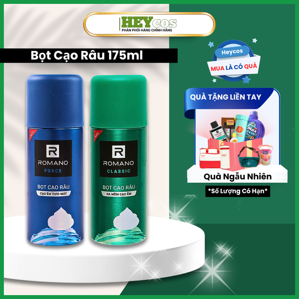  Bọt Cạo Râu ROMANO FORCE/CLASSIC 175ml Dành Cho Nam Giới 