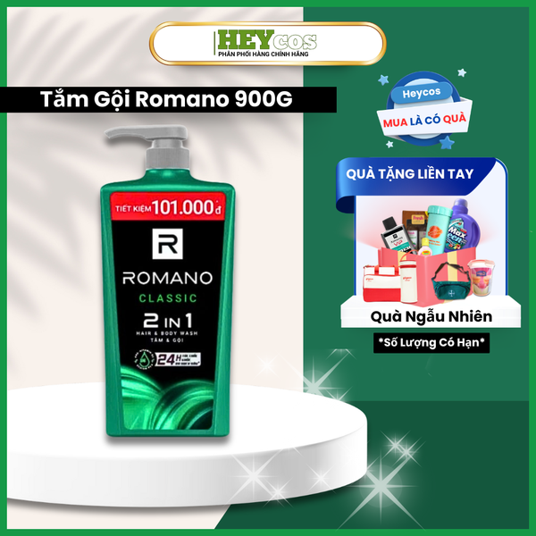  Tắm Gội 2in1 Hương Nước Hoa Romano 2in1 900g | HEYCOS 
