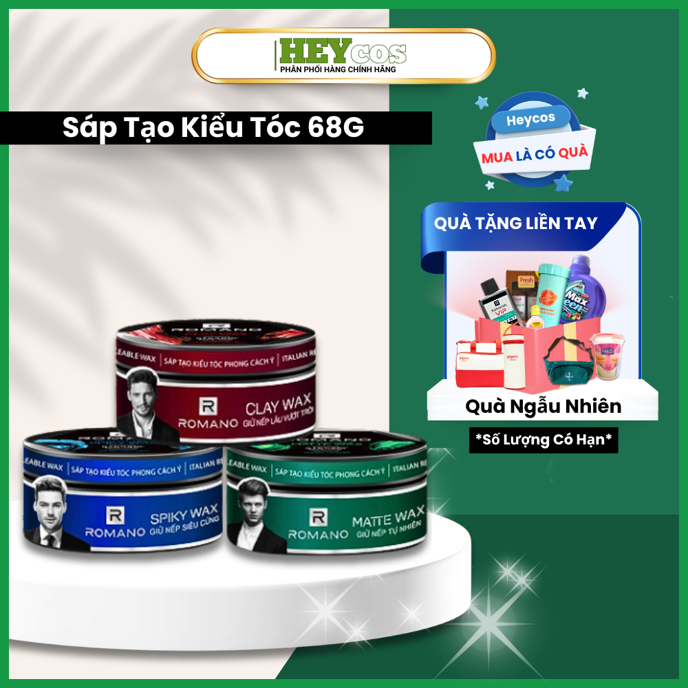Sáp Tạo Kiểu Tóc Romano Restyleable Wax 68g |HEYCOS