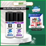 [SẢN PHẨM MỚI] Lăn Khử Mùi Ngăn Vệt Ố Vàng Romano Gen Z 40ml 