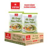  [CHÍNH HÃNG] Thùng 30 Gói Mì Chay Rau Nấm VIFON 65g Vị Ngon Thanh Nhẹ Không Phẩm Màu Tổng Hợp 