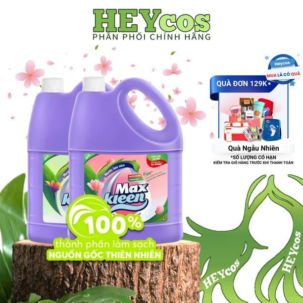  Chai Nước Lau Sàn MaxKleen 3.6kg -  Sạch Khuẩn, Thơm Mát 