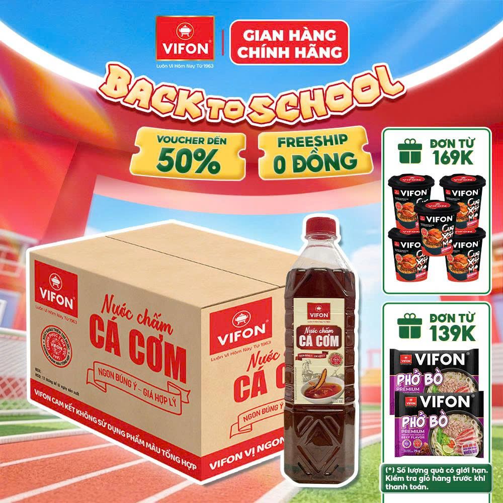  Chai Nước Chấm Cá Cơm VIFON 900ml/Chai - Đậm Đà Trọn Vị 