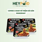  Combo 3 khay Mì Tôm Mì Trộn Tương Đen VIFON 90g/Khay 