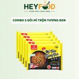  Combo 5 Gói Mì Nấu Mì Trộn Tương Đen VIFON 110gr/Gói - Sợi To Dai Giòn Vị Cay Bùng Nổ 