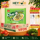  Thùng 24 Gói Mì Trộn Thịt Thật Sườn Cay Ớt Xiêm Xanh VIFON 85gr - Đậm Vị, Tiện Lợi 