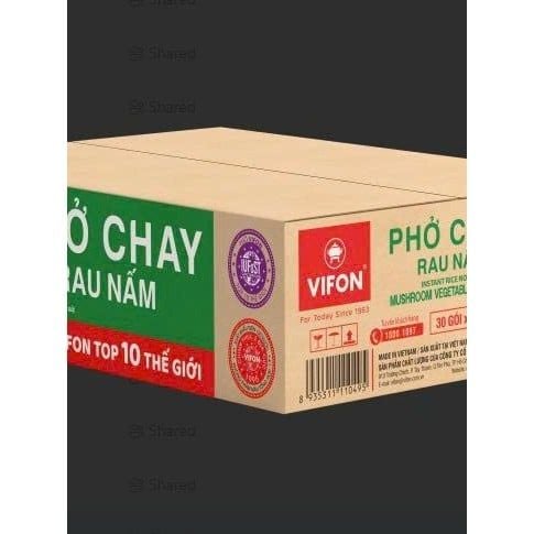  Thùng Phở Chay Rau Nấm 30 gói 65gr 