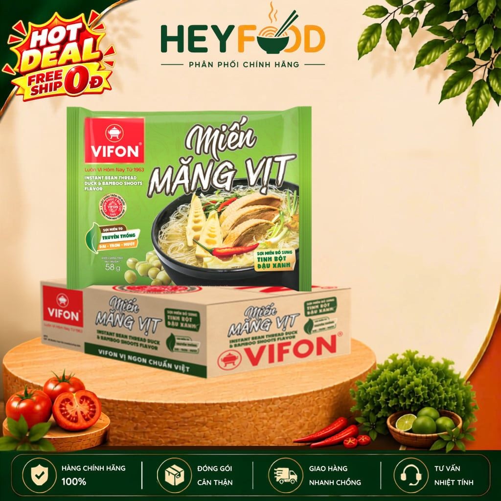  Thùng 24 Gói Miến Măng Vịt Vifon 58g - VF71T 