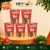  Combo 5  Ly Mì Bò Vifon 60g/Ly - Mì ly ăn liền tiện lợi 