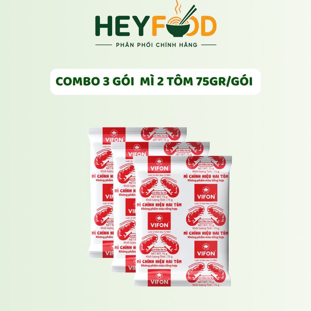  Combo 5 Gói Mì Chính Hiệu Hai Tôm VIFON 75g - Vị Sa Tế Huyền Thoại Sợi Dai Giòn 