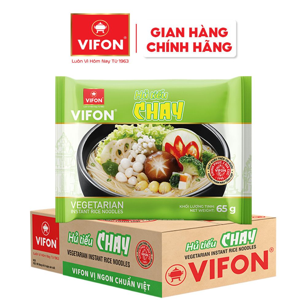  Thùng 30 Gói Hủ Tiếu Chay VIFON 65g/Gói 