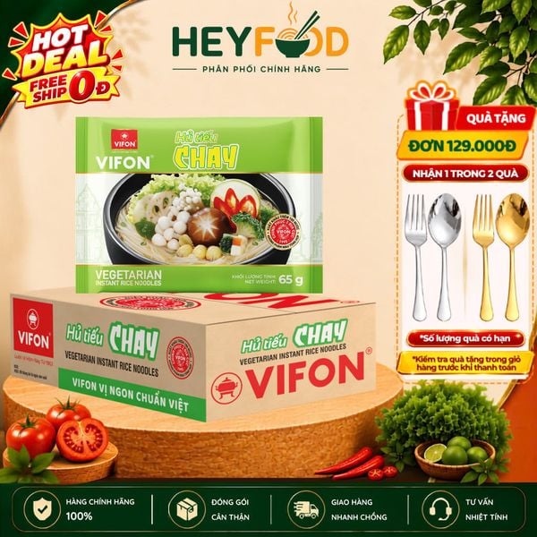  Thùng 30 Gói Hủ Tiếu Chay VIFON 65g/Gói 